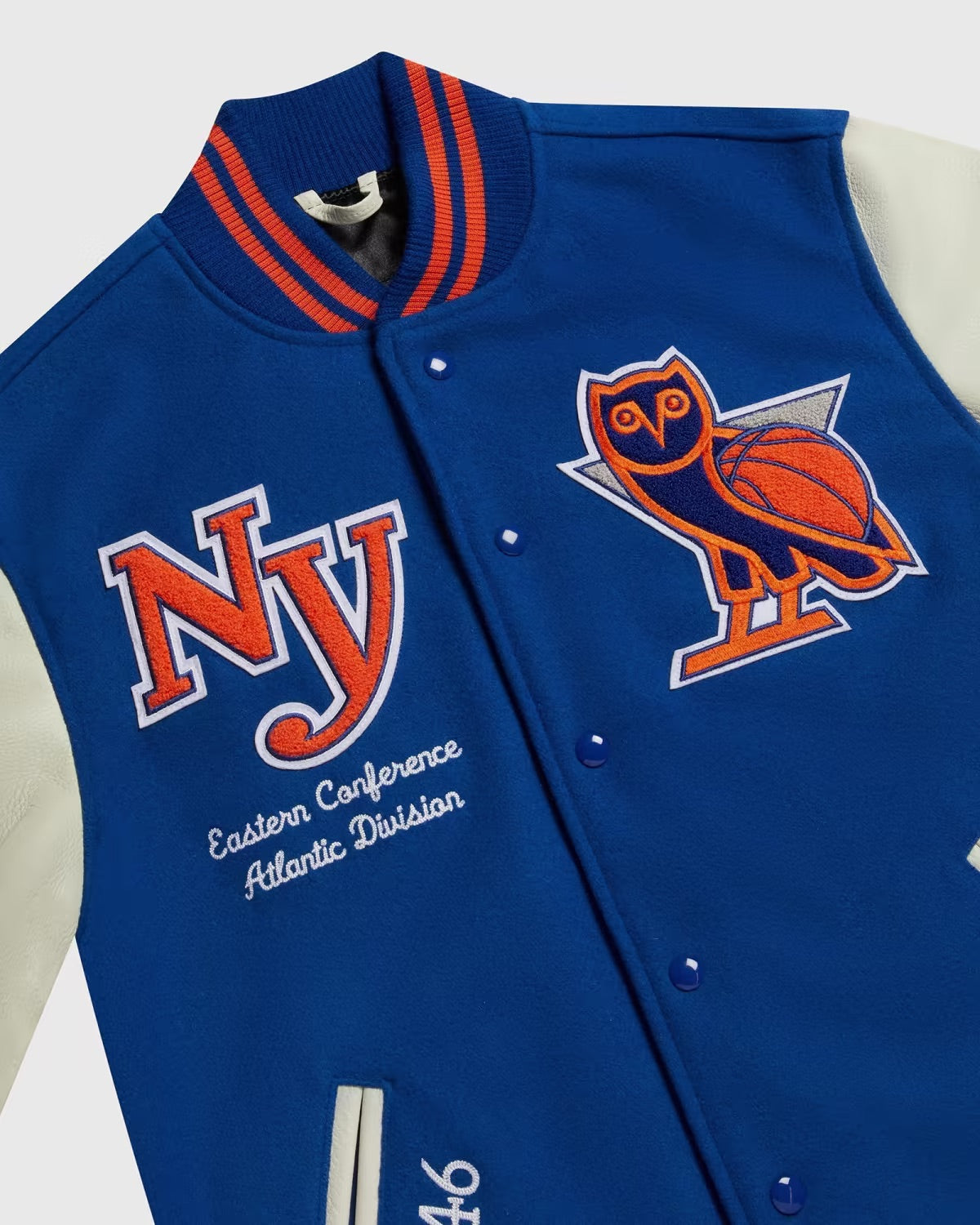 OVO / NBA NEW YORK KNICKS VARSITY JACKET