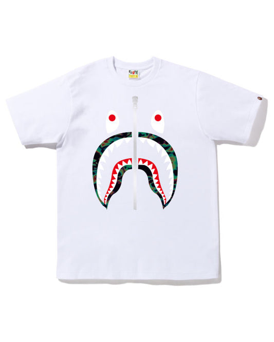 A BATHING APE “WHITE SHARK TEE”