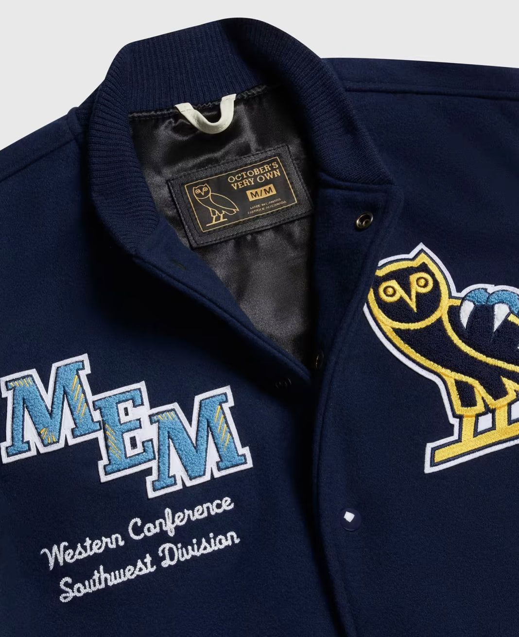 OVO / NBA MEMPHIS GRIZZLIES VARSITY JACKET