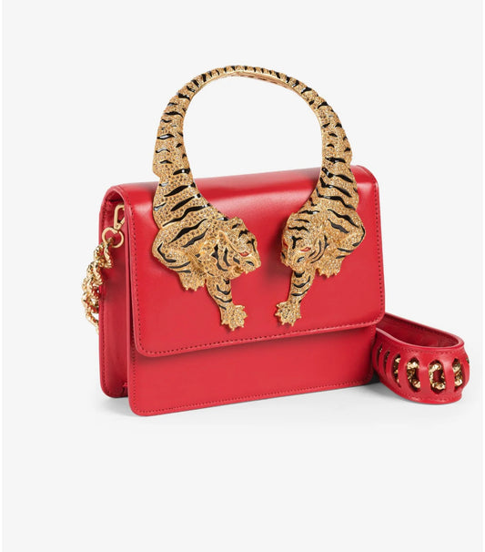 Roberto Cavalli “ROAR” Handbag Red